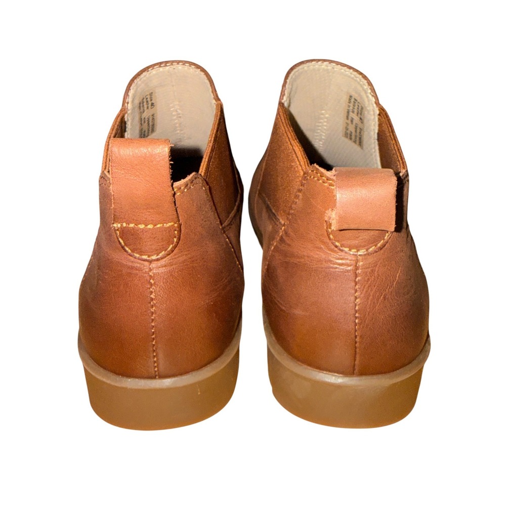 NEW Dansko Chelsea Boots Womens 9-9.5/40 Ankle Boots Burnished Brown Leather Lug - Picture 9 of 14